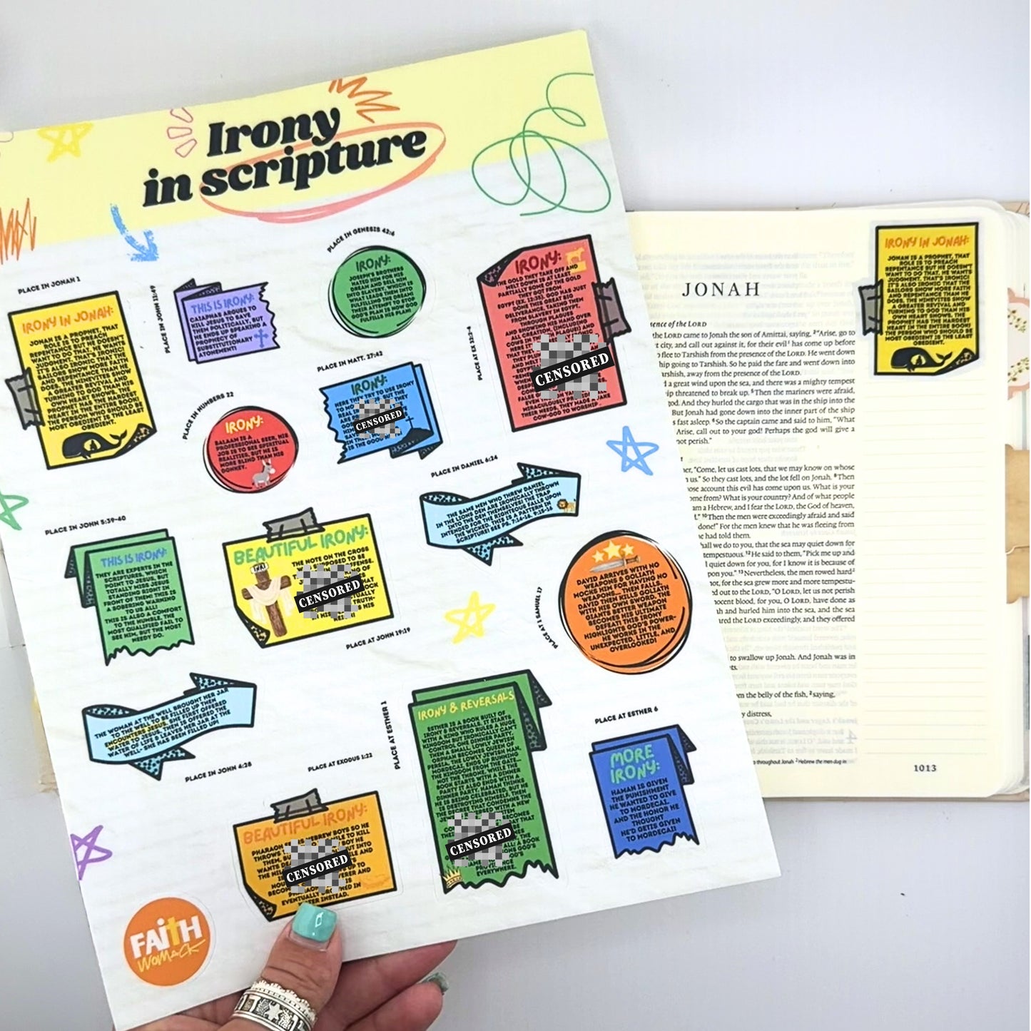 Irony in the Bible Sticker Study
