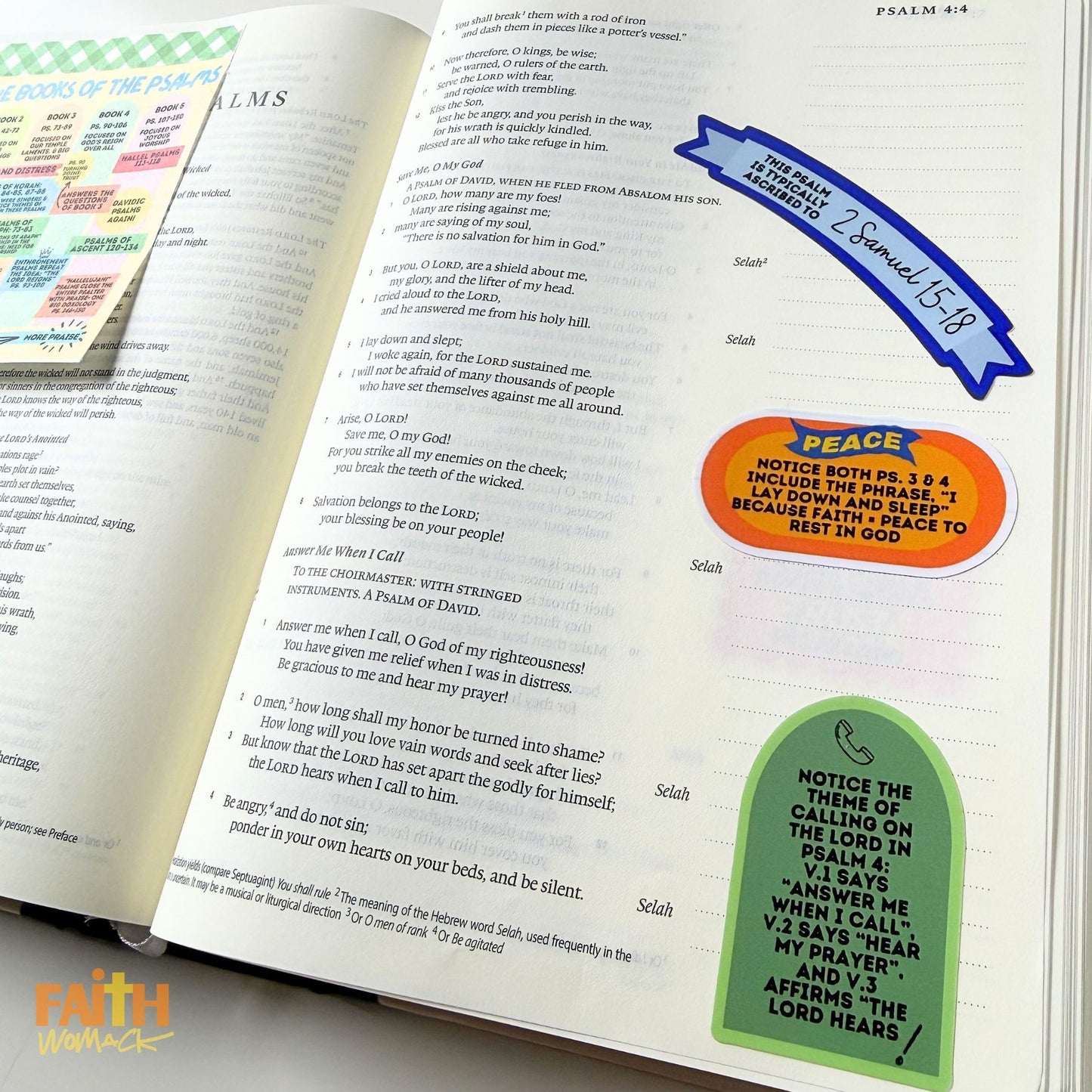 Psalms Bible Journaling Sticker Study