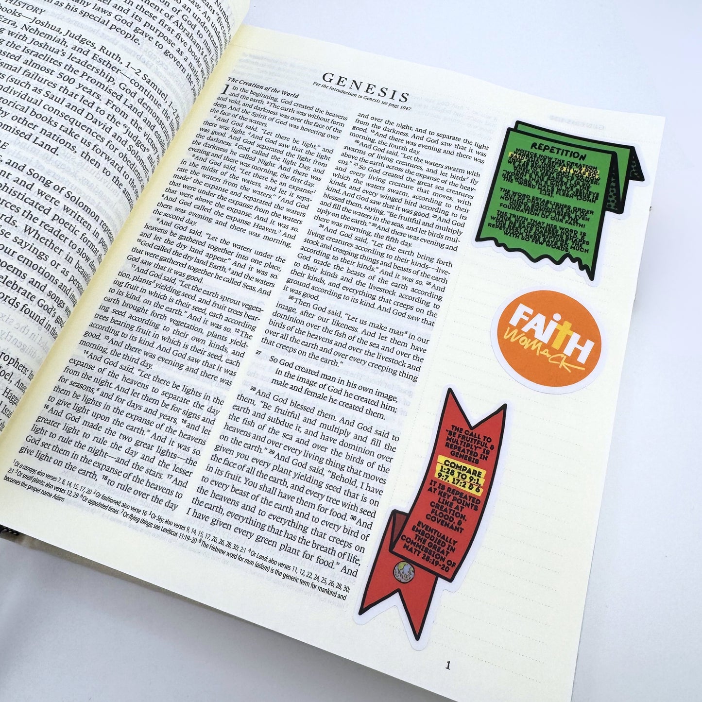 Repetition in the Bible Sticker Study