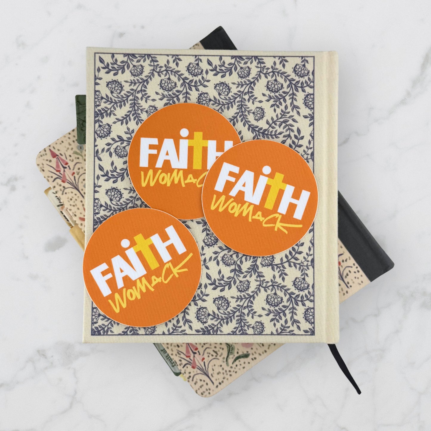 Faith Womack 3 inch Circle Sticker- Dishwasher Safe!