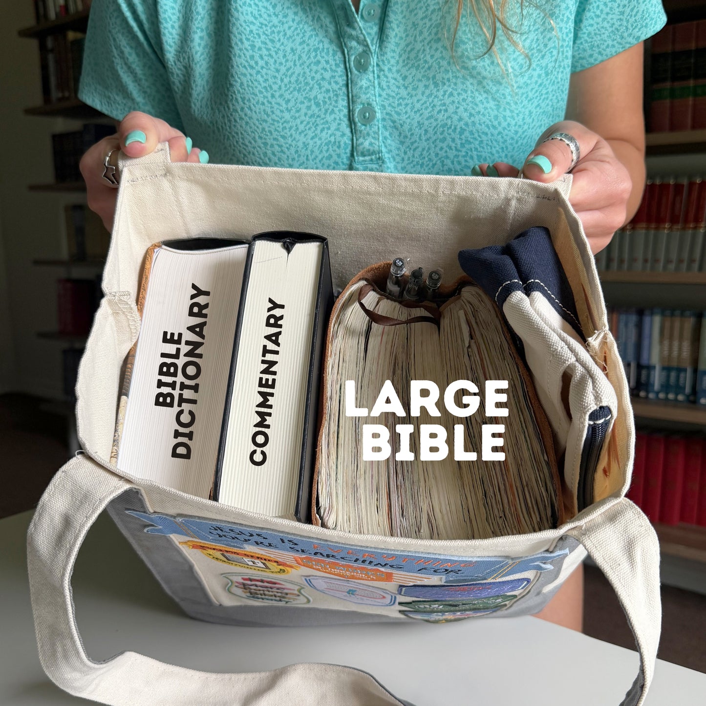 Embroidered Bible Bag