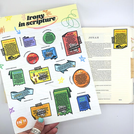 Irony in the Bible Sticker Study