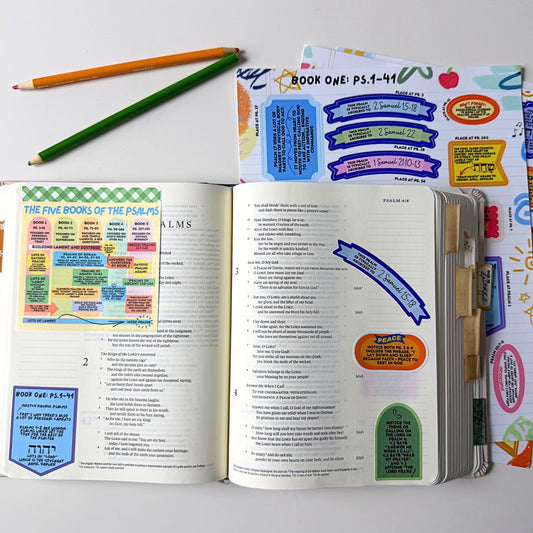 Psalms Bible Journaling Sticker Study