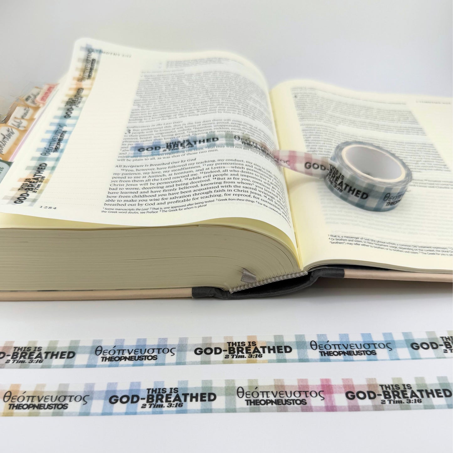 God-Breathed Bible Journaling Washi Tape: θεόπνευστος